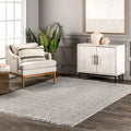 Nuloom Handmade Flatweave Sparkling Cotton Fringe Ivory Rug 5 X 8 5 X 8