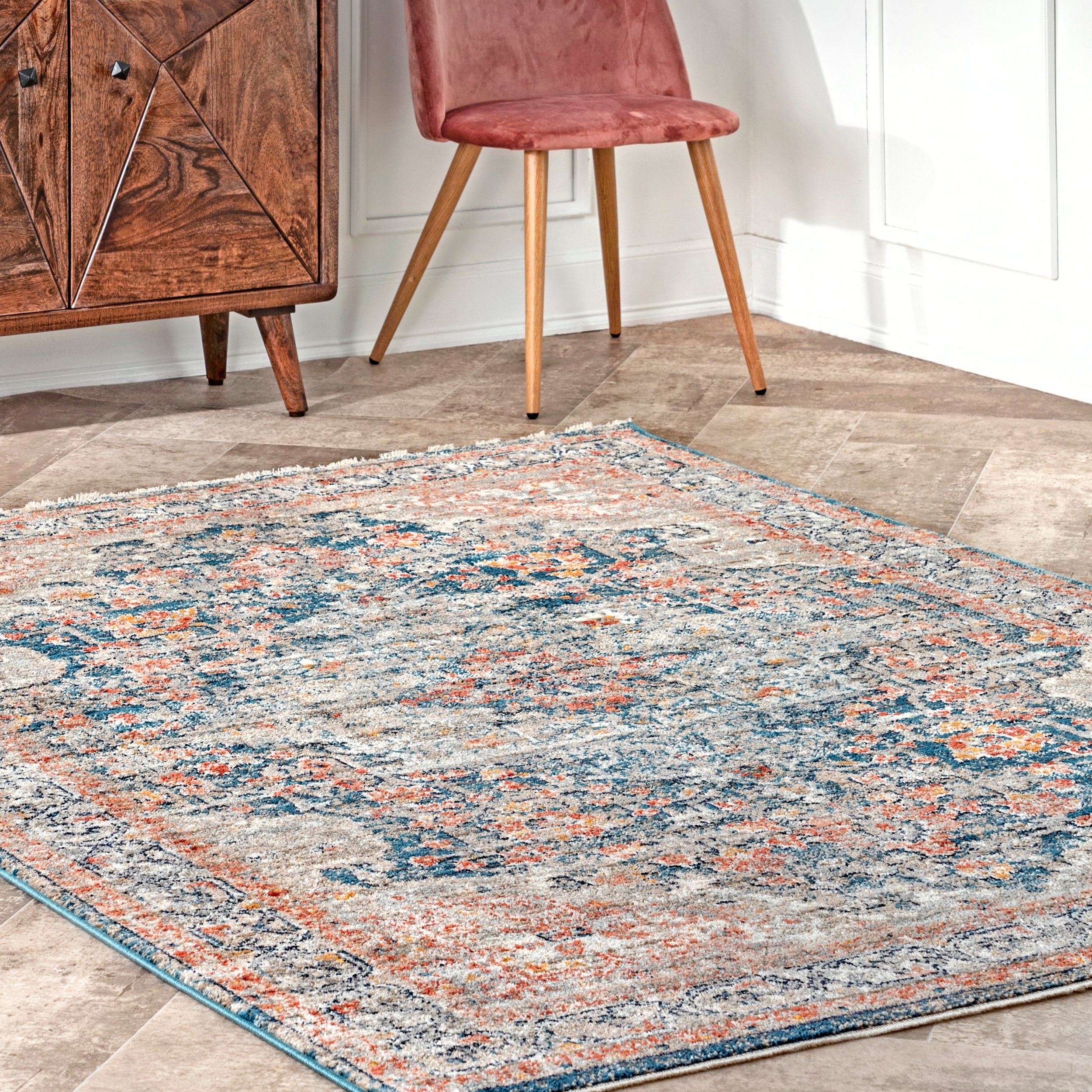 Nuloom Traditional Vintage Medallion Atiff Area Rug