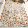Nuloom Sasha Botanic Bloom Transitional Vintage Faded Border Area Rug