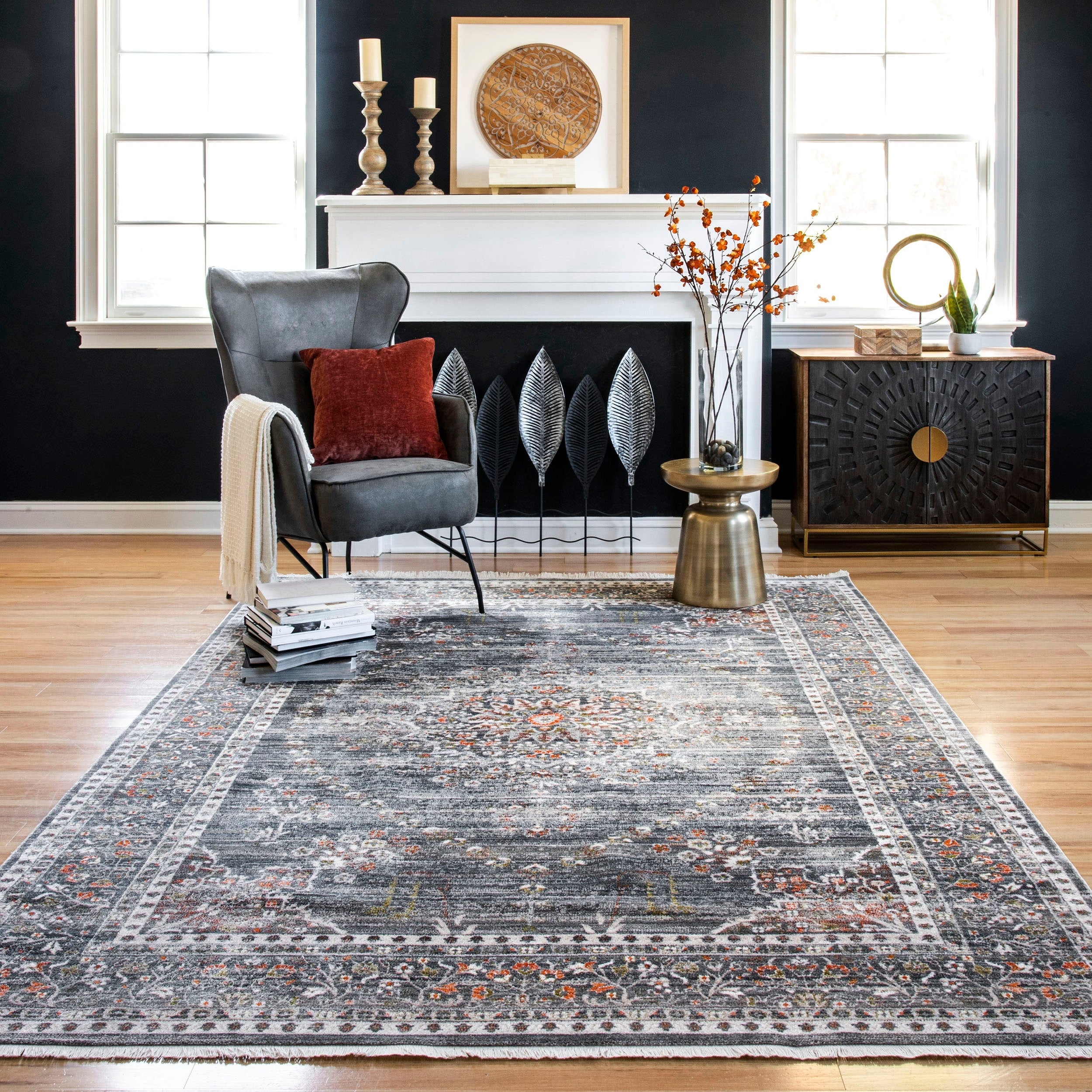 Copper Grove Samarqand Medallion Area Rug