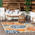 Porch Den Dunsmuir Bohemian Floral Outdoor Area Rug