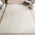 Clay Alder Home Eggner Solid Silver Shag Rug 7 10 X 10