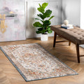 Nuloom Transitional Vintage Sasha Blooming Ornamental Faded Border Area Rug
