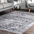 Nuloom Transitional Vintage Aztec Moroccan Faded Border Area Rug
