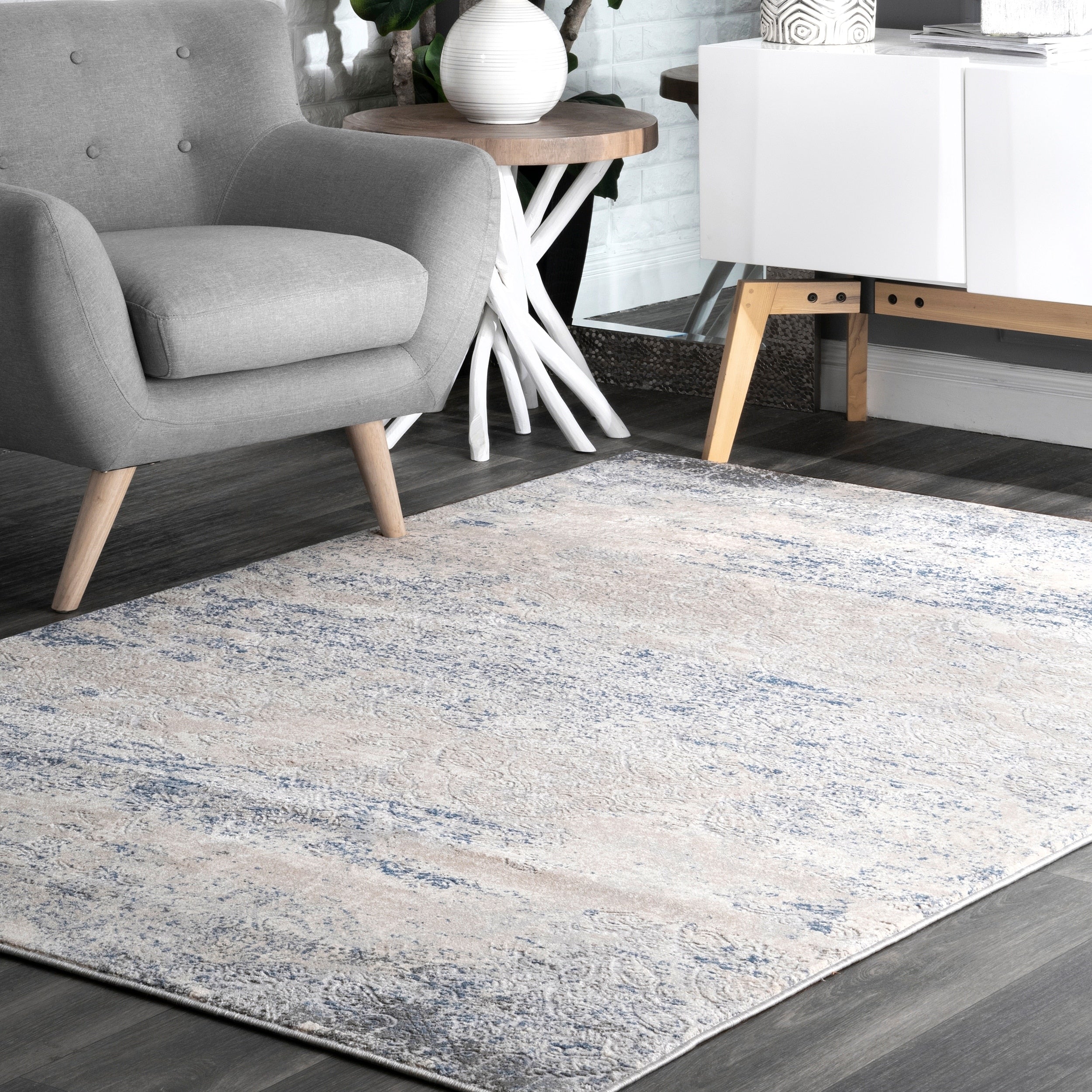Porch Den Conifer Contemporary Abstract Area Rug