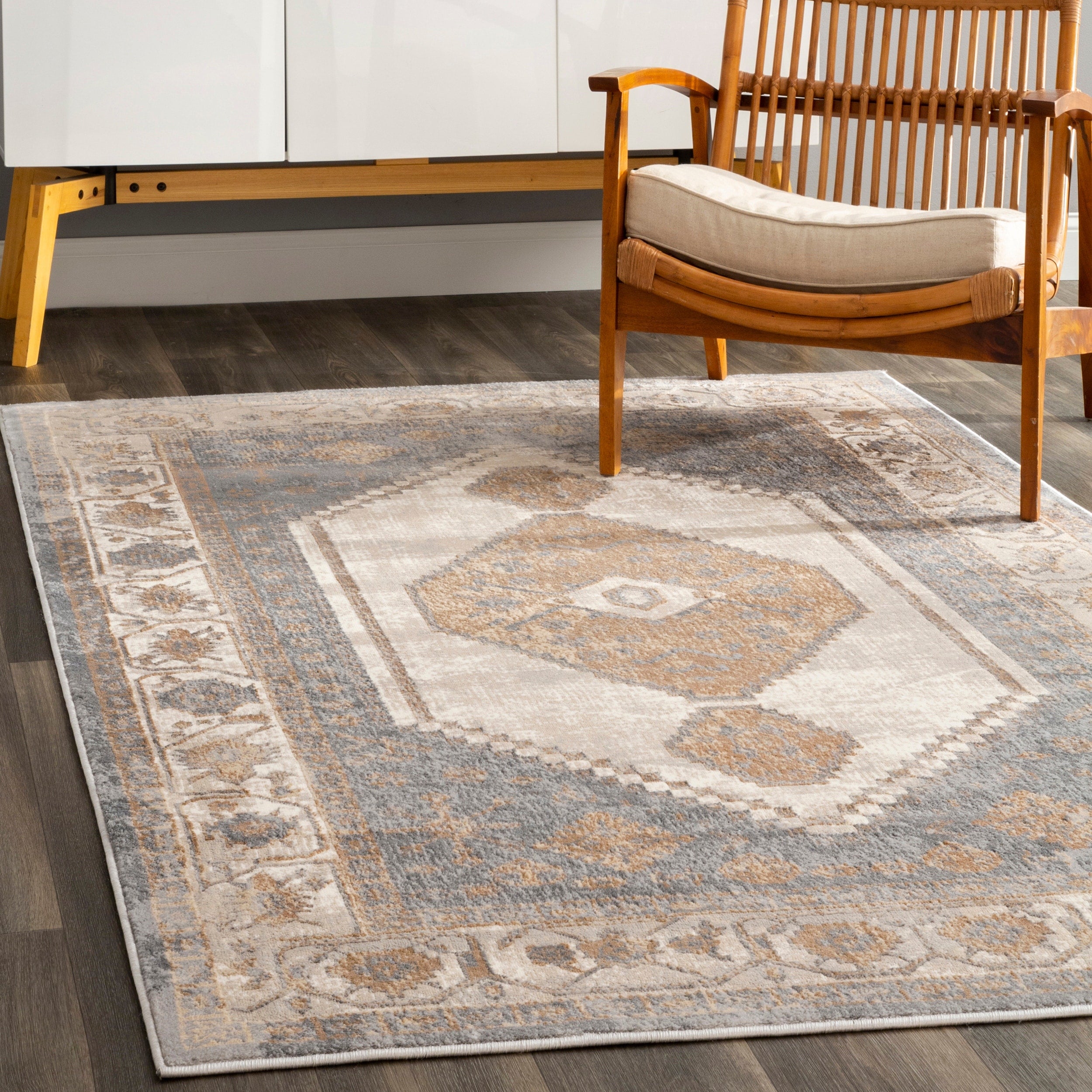 Porch Den Knox Ridge Vintage Medallion Area Rug