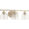Brooks Persian White And Clear Seeded 3 Light Vanity Lighting