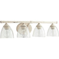 Brooks Persian White And Clear Seeded 4 Light Vanity Lighting