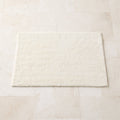 Brooks Ribbed Organic Cotton Warm White Hand Towel