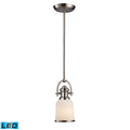 Brooksdale 1 Light Satin Nickel Pendant