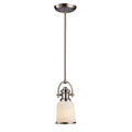 Brooksdale 5 Inch Wide 1 Light Mini Pendant In Satin Nickel 5In W X 5In D X 11In H