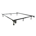 Brookside Metal Full Twin Heavy Duty Adjustable Bed Frame With Glides