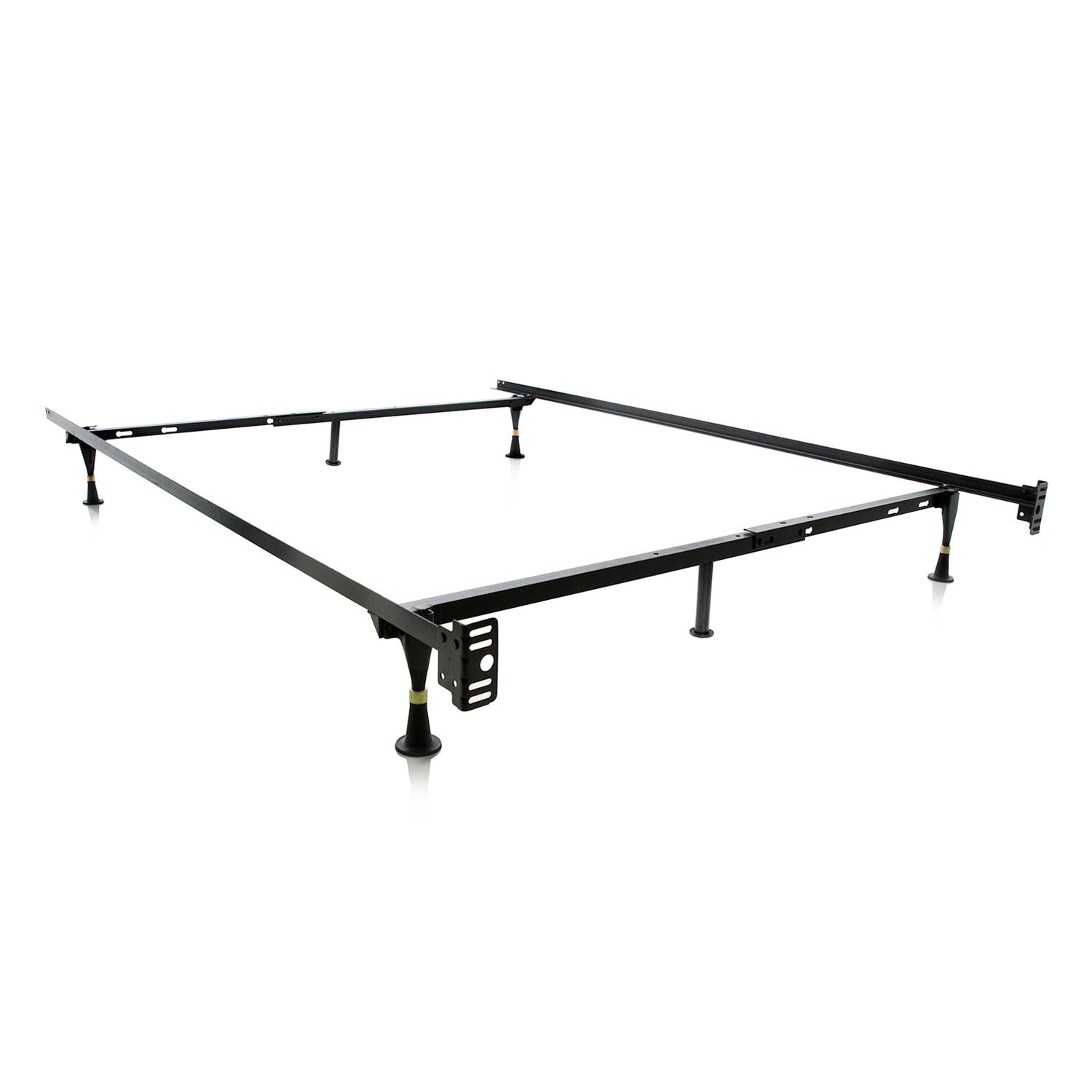 Brookside Metal Full Twin Heavy Duty Adjustable Bed Frame With Glides