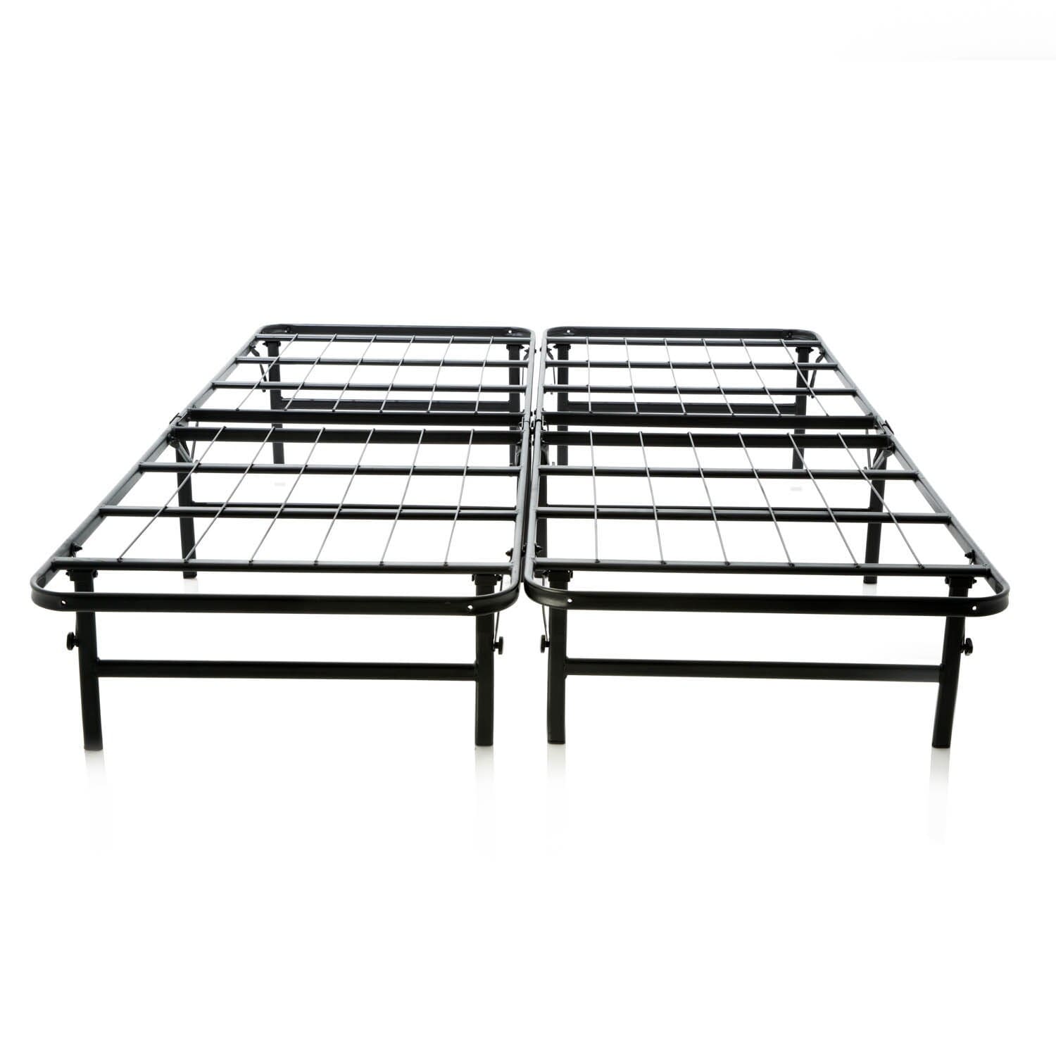 Brookside Queen Size Platform Bed Frame And Box Spring In One Foldable Bed Base