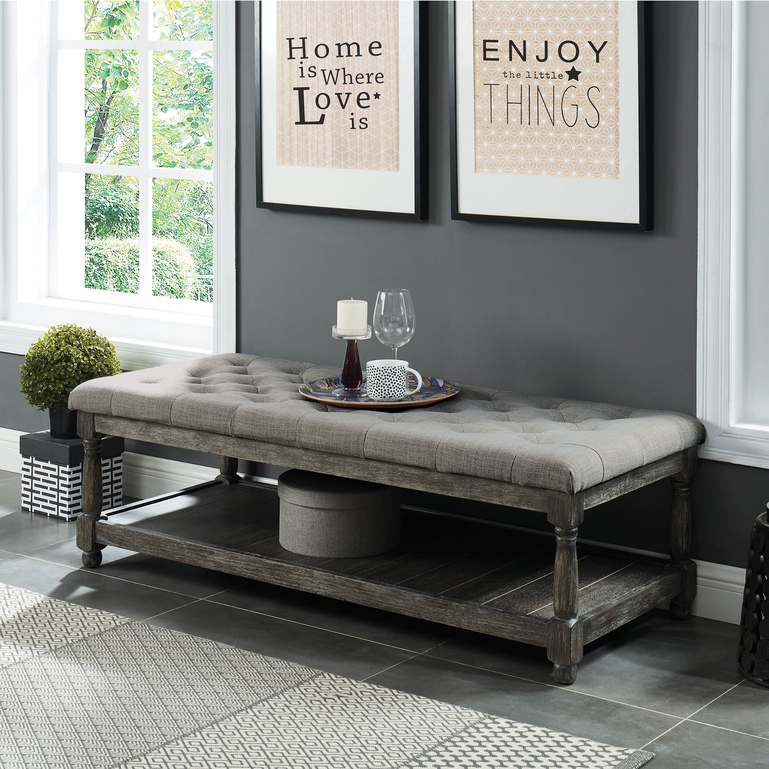 Ericson Grey Bench By Foa