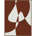 Brown Expressionism 1 By Vitor Costa Framed Canvas Wall Art Print