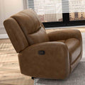 Brown Finish Comfortable Recliner Manual 1Pc