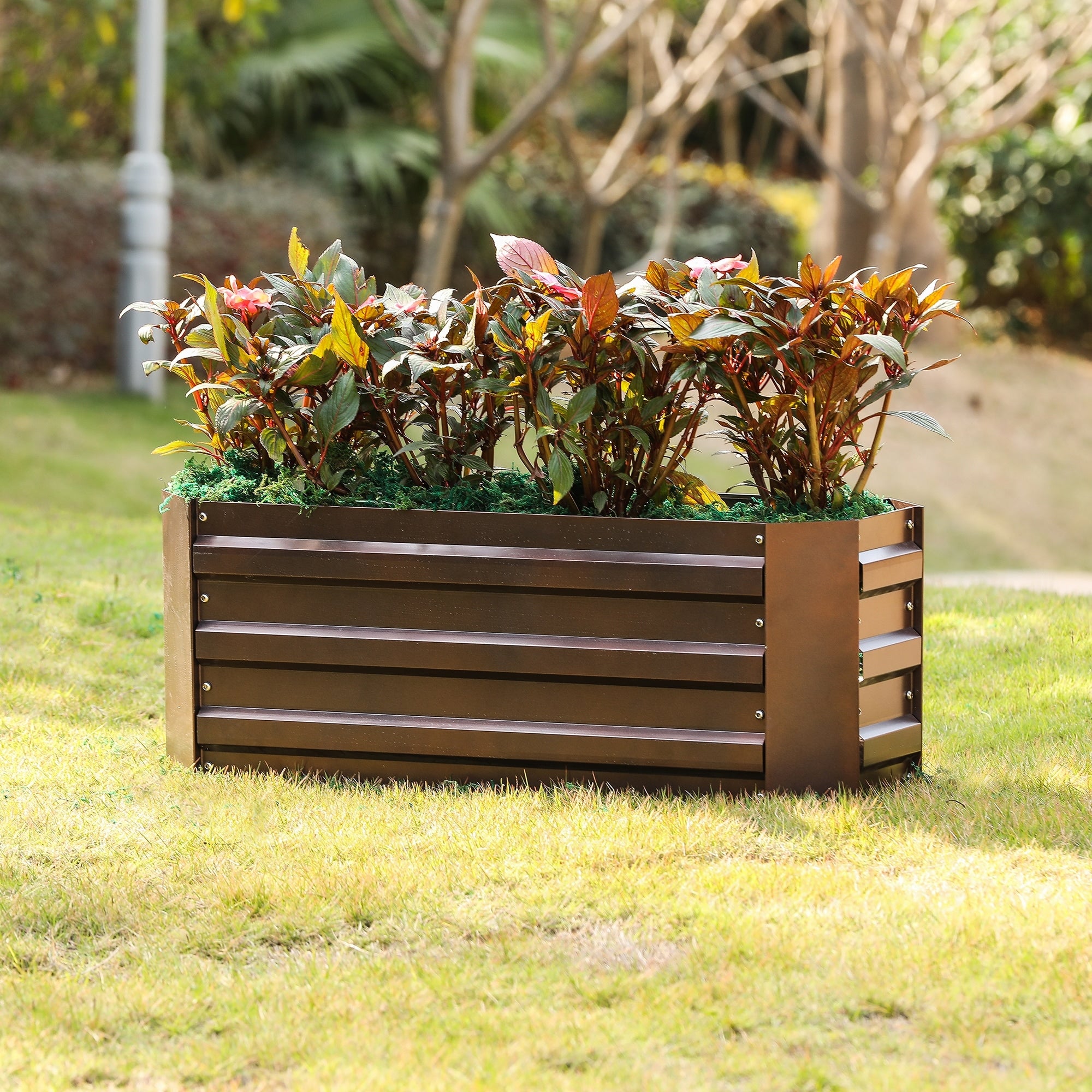 Metal Rectangular 31.5In.X12In. Garden Bed