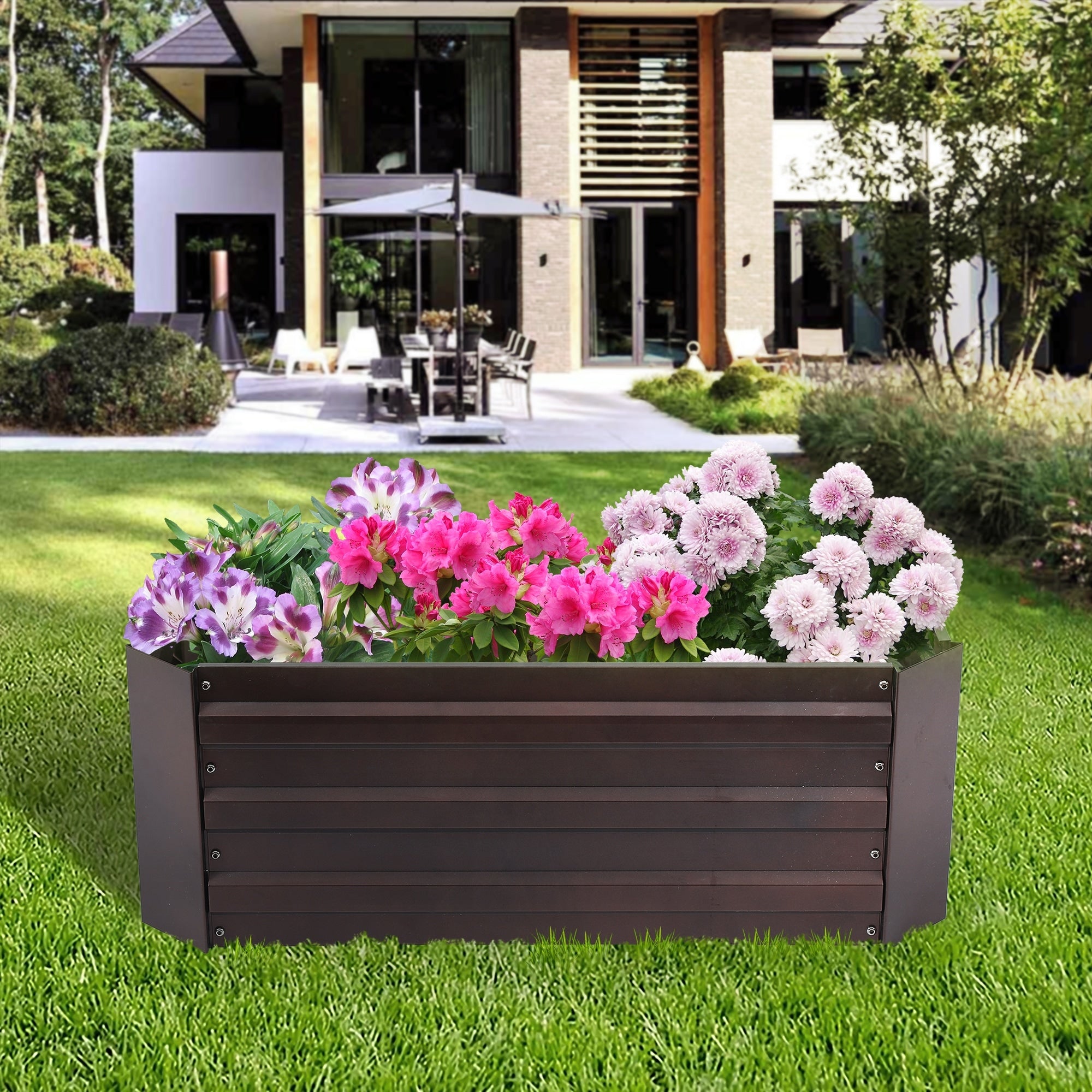 Metal Rectangular 31.5In.X20In. Garden Bed