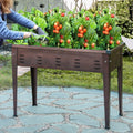 39.5In Metal Rectangular Raised Garden Planter