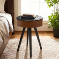 Brown Round Coffee Table Side Table Sofa Table Center Table Hallway Table End Table Tea Table For Living Room
