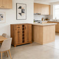 Brown Sideboard Storage Cabinet With Glass Holder Wine Cabinet Side Cabinet Pantry Cabinet With Drawer