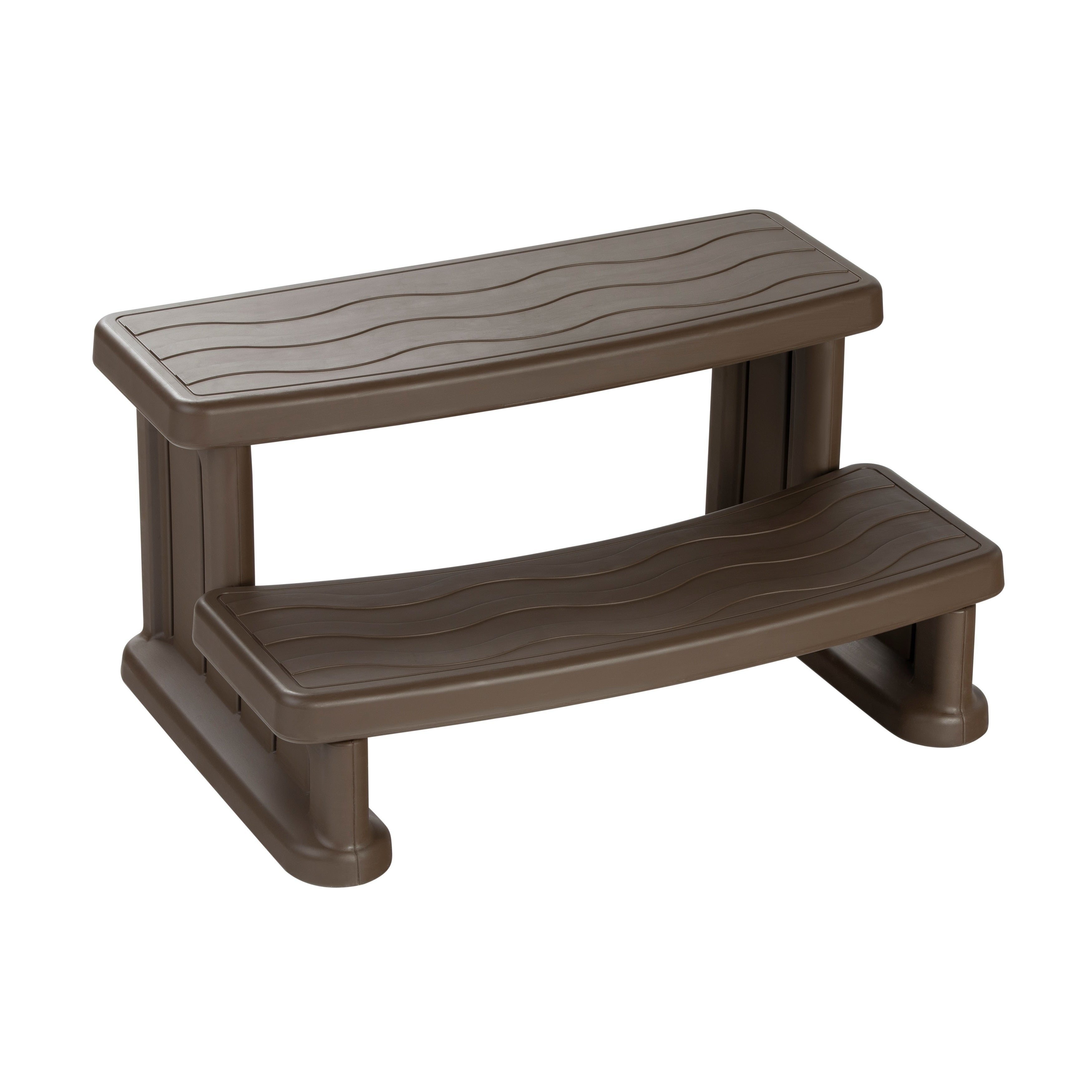 Brown Step For Square And Round Hot Tub
