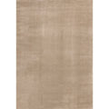 Brown White Intricate Striped Shapes Area Rug