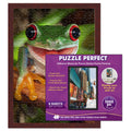 Brown Wood Puzzle Frame Kit With Glue Sheets Backing Uv Acrylic Available In 20 Popular Sizes