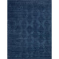 Brunello Modern Handloomed Silky Nylon Navy Area Rug