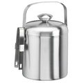 1.5 Quart Brushed Stainless Steel Ice Bucket With Tongs