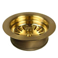 Brushed Gold 3.5 Basket Strainer With Disposer Trim Brushed Gold