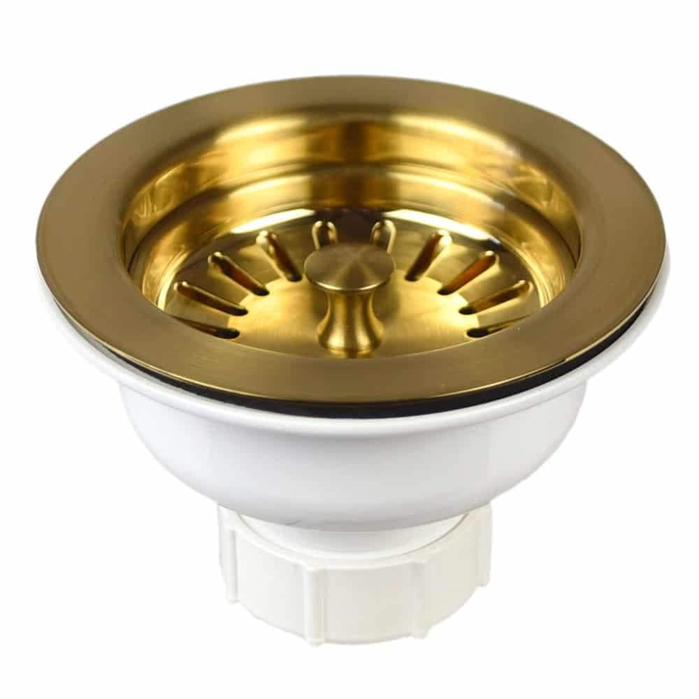Brushed Gold 3.5 Basket Strainer Brushed Gold