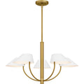 Brushed Gold Chandelier From The Penley Collection