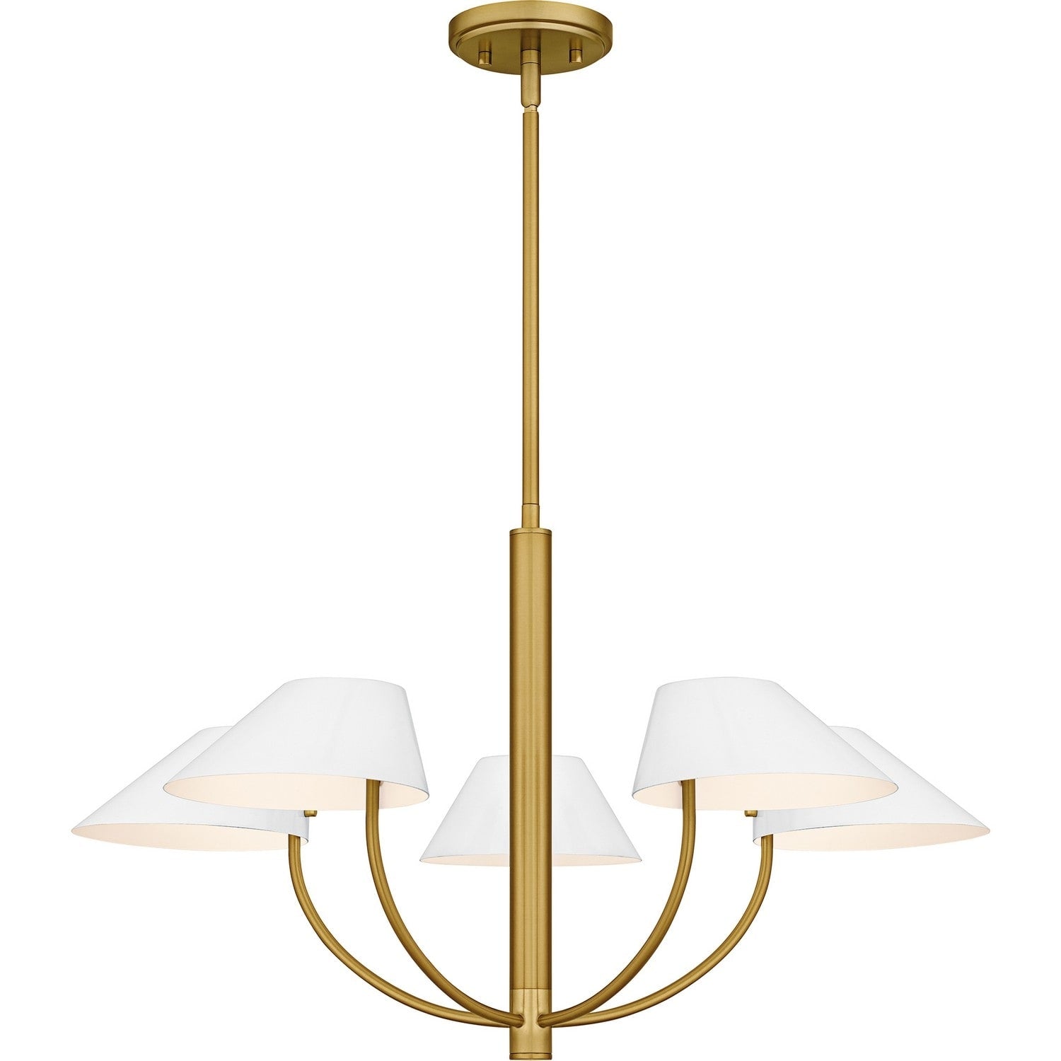 Brushed Gold Chandelier From The Penley Collection