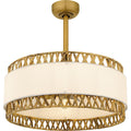 Brushed Gold Fan Light From The Kate Collection