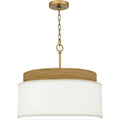 Brushed Gold Four Light Pendant From The Quoizel Pendant Collection