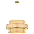 Brushed Gold Six Light Pendant From The Stoneland Collection