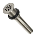Brushed Nickel 1.5 Inch Teardrop Drain