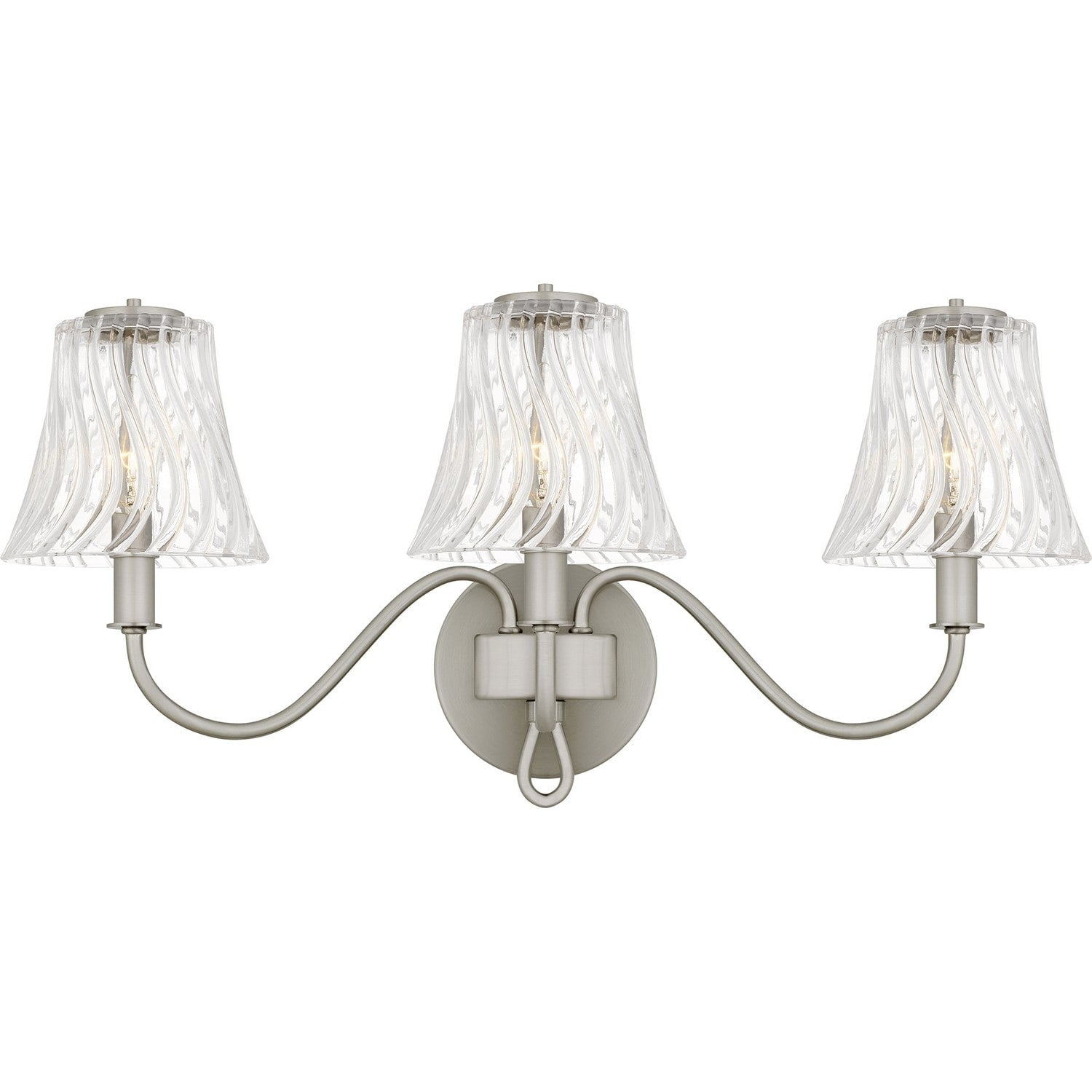 Brushed Nickel Bathroom Vanity Light From The Mckinney Collection