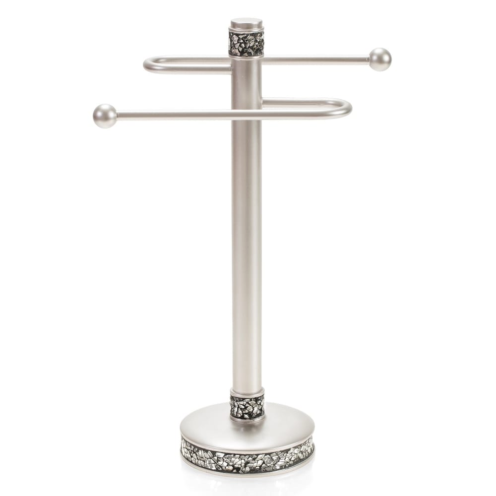 Brushed Nickel Fingertip Towel Stand