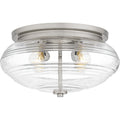Brushed Nickel Flush Mount From The Gatonby Collection
