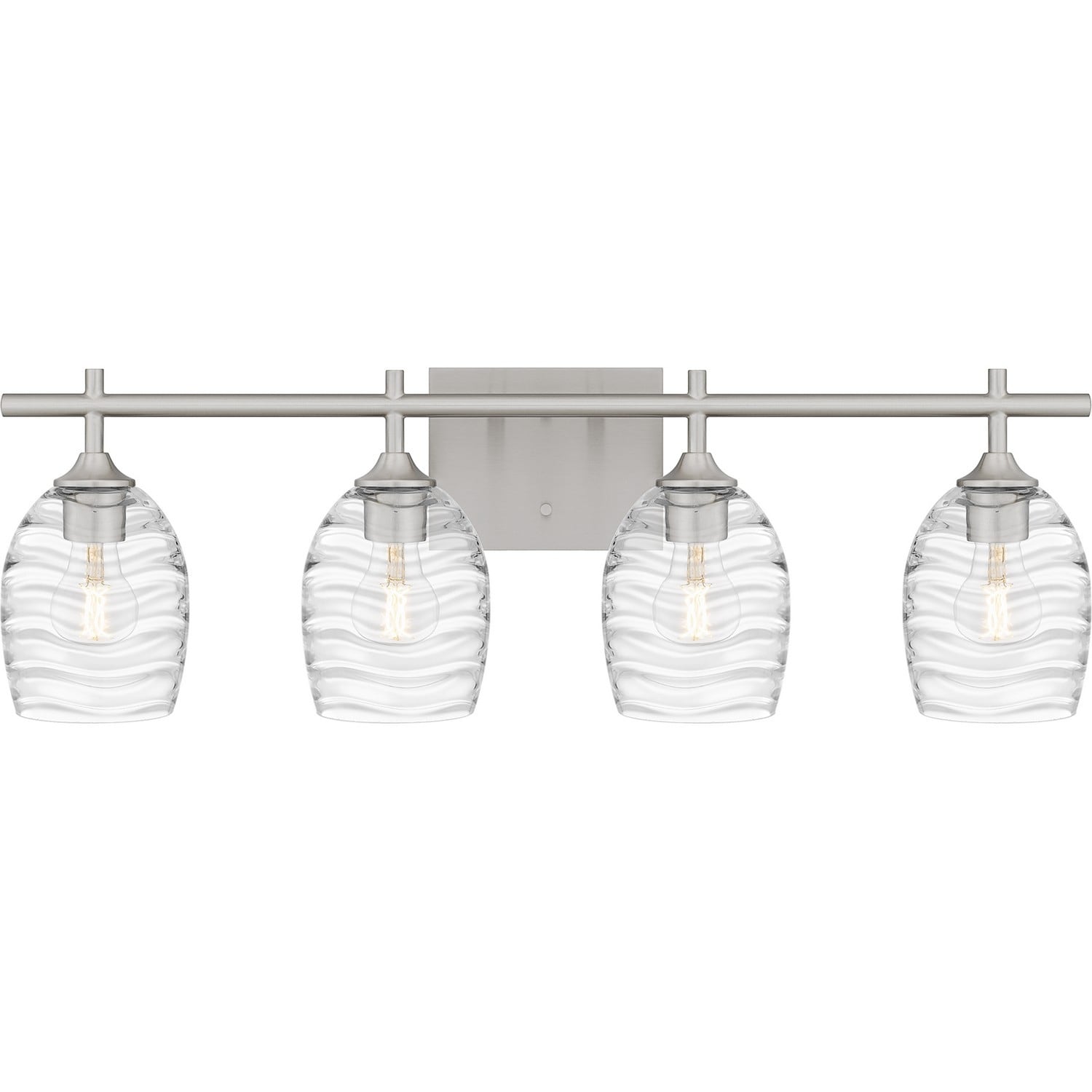 Brushed Nickel Four Light Bath From The Lucy Collection