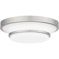 Brushed Nickel Led Flush Mount From The Cromwell Collection
