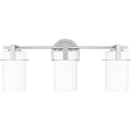Brushed Nickel Three Light Bath From The Seymour Collection
