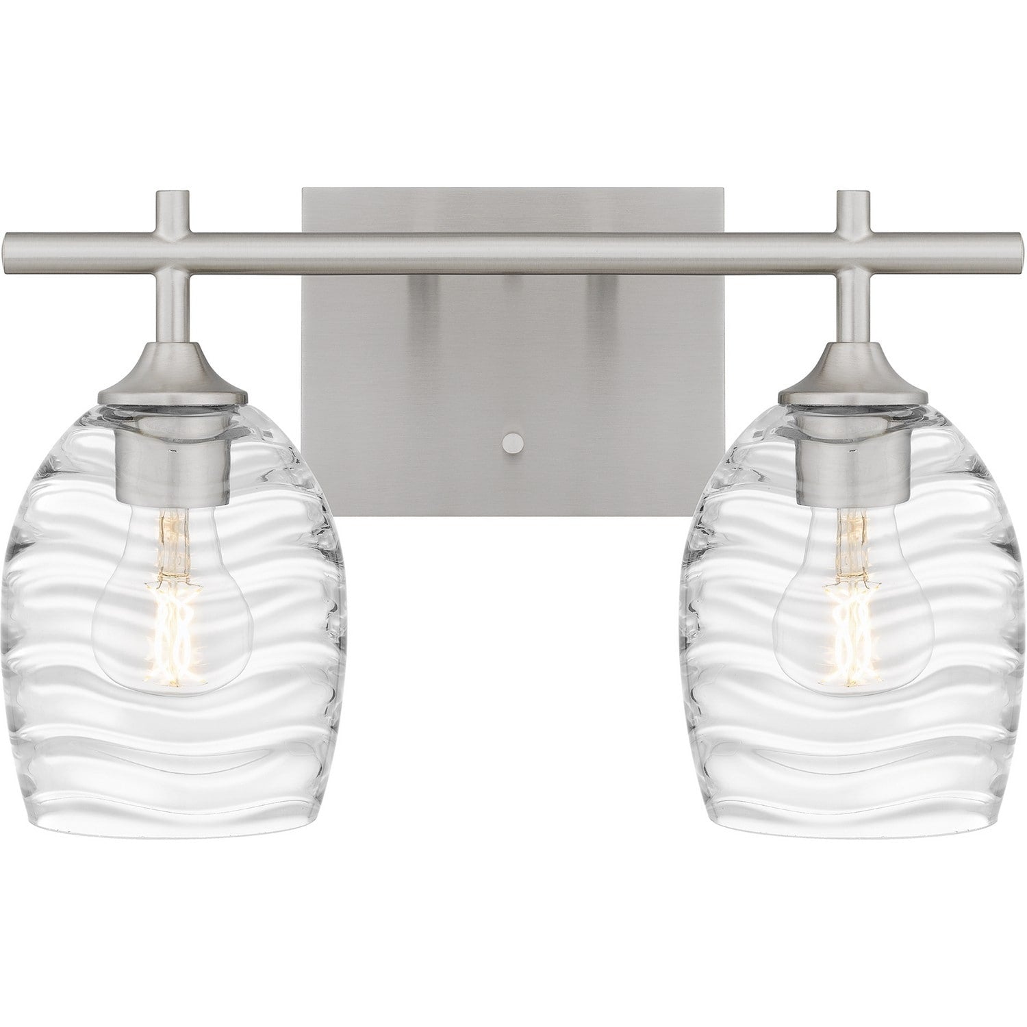Brushed Nickel Two Light Bath From The Lucy Collection
