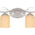 Brushed Nickel Two Light Bath From The Ulysses Collection
