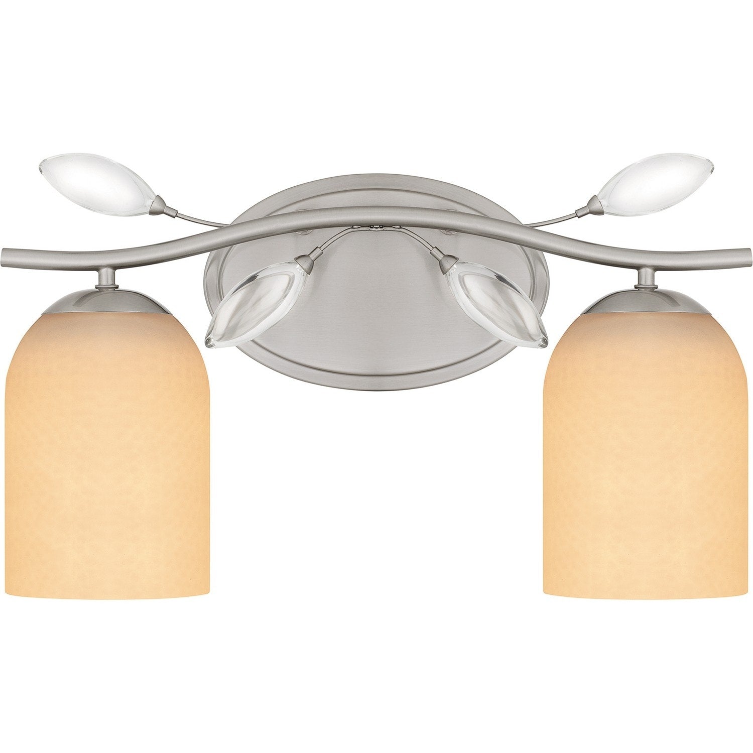 Brushed Nickel Two Light Bath From The Ulysses Collection