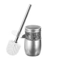 Brushed Nickle Toilet Bowl Brush With Holder