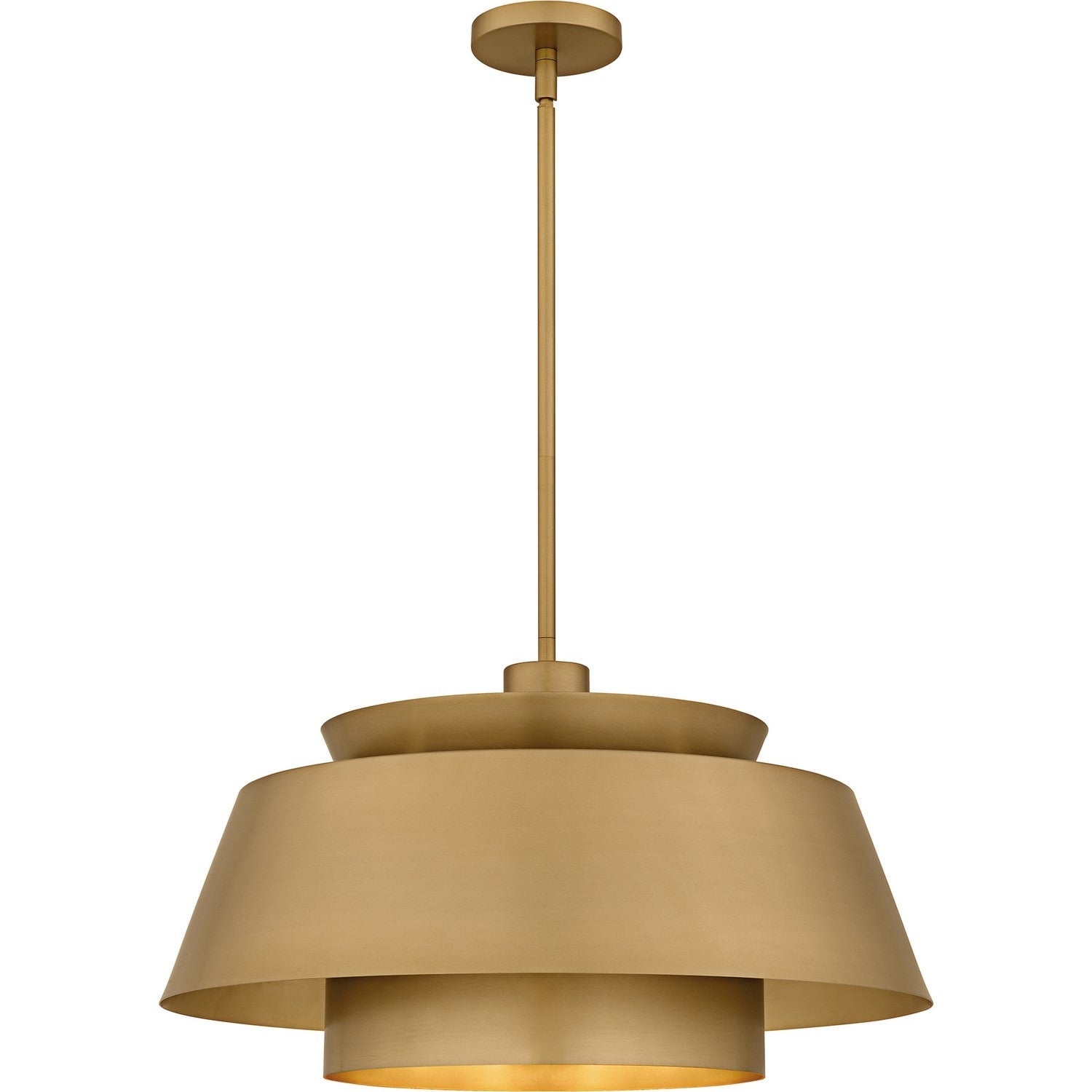 Brushed Weathered Brass Pendant From The Lumi Collection
